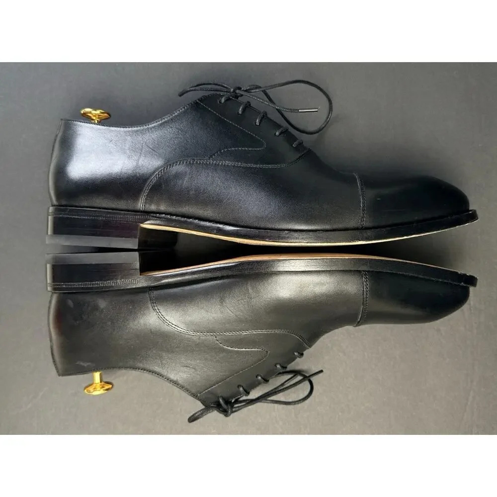 Beckett Simonon Dean Oxford Shoes Men’s 10.5 Black Leather Dress Formal